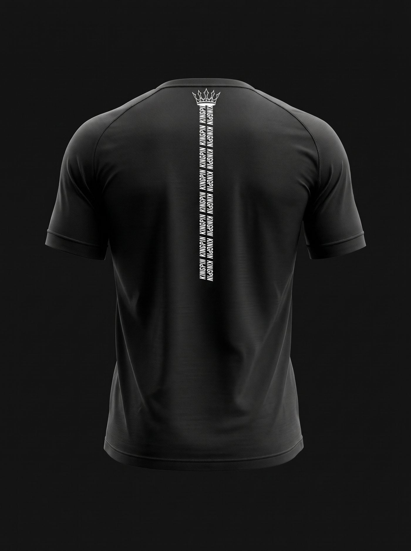 SHADOW tee, back with the KINGPIN spine